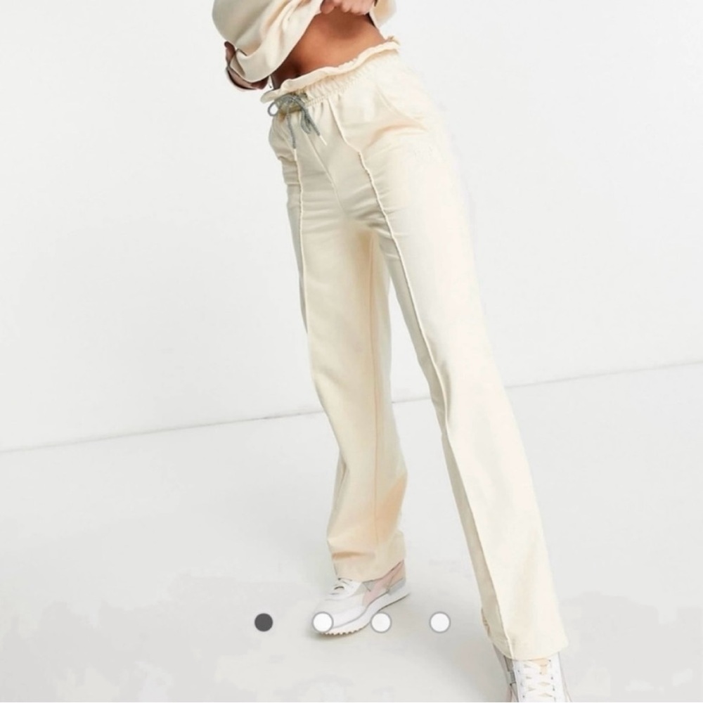 Puma infuse wide leg pants in cream